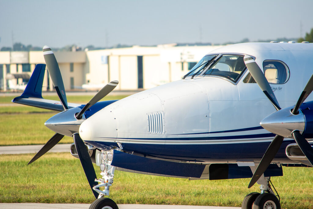 King Air at the New Century / KIXD facility. 